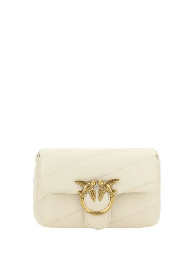 Pinko Love Baby Shoulder Bag In Neutral