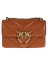 Pinko Chevron Pattern Nappa Leather Crossbody Bag