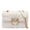 Pinko Love Bag Butterfly Mini Shoulder Bag In White