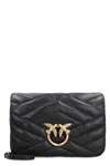 Pinko Love Bag Click Puff Leather Bag In Black