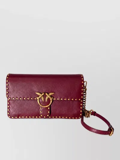 Pinko Love Bag Leather Clutch Bag