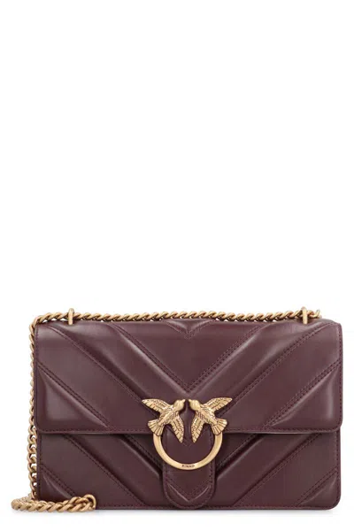 PINKO PINKO LOVE BAG LEATHER CROSSBODY BAG