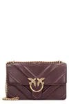 Pinko Love Bag Leather Crossbody Bag In Brown