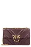 Pinko Love Bag Leather Crossbody Bag In Brown