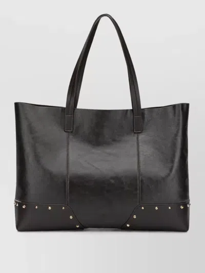 Pinko Love Bag Leather Tote Bag In Black