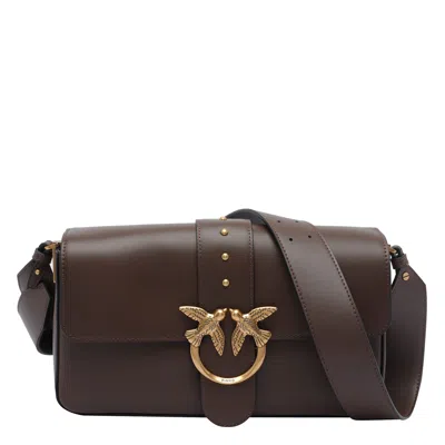 Pinko Love Bag Medium Slouchy Shoulder Bag In Brown