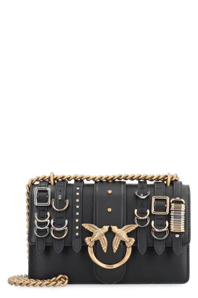 Pinko Love Bag Mini Crossbody Bag In Black