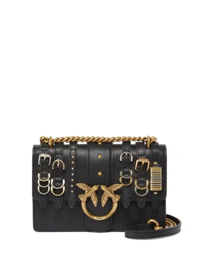 Pinko Love Bag Mini Crossbody Bag In Black