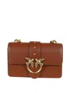 Pinko Love One Mini Cl Vitello Seta In Brown