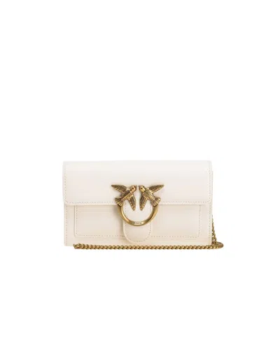 Pinko Love Bag One Simply Wallet In Bianco