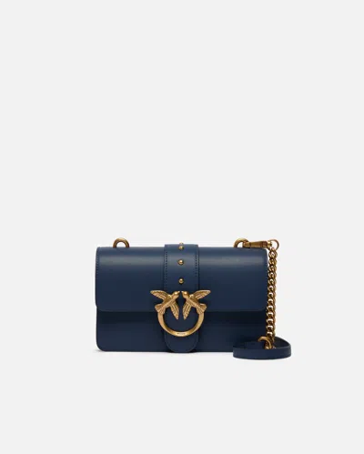 Pinko Love Bag One Small Crossbody Bag In Leather