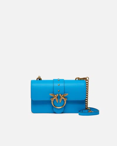 Pinko Love Bag One Small Crossbody Bag In Leather