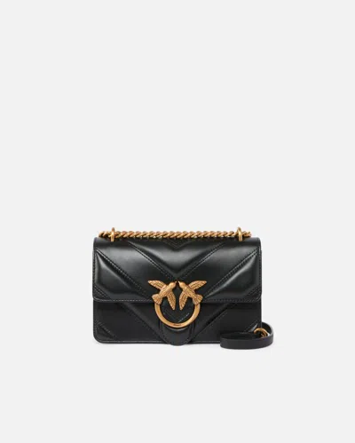 Pinko Love Bag One Small Handbag In Leather In Multi