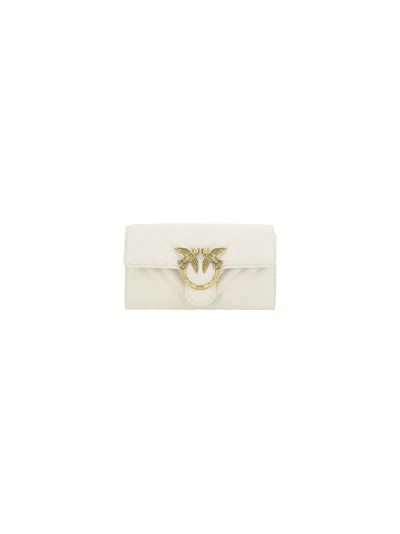 Pinko Love Bag One Wallet Chevron Mini Bag In White