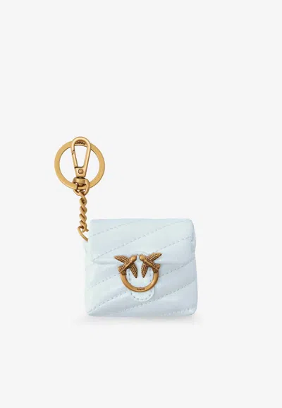 Pinko Love Bag Puff Airpods Case In Blue