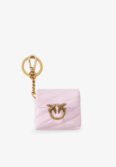 Pinko Love Bag Puff Airpods Case In Pink