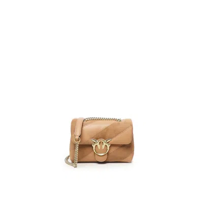 Pinko Love Bag Puff Mini Crossbody Bag In Brown