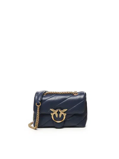 Pinko Love Bag Puff Small Crossbody Bag In Blue