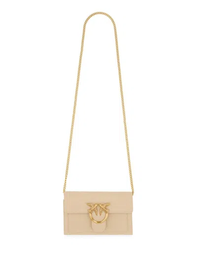 Pinko "love Bag Simply" Wallet In Beige