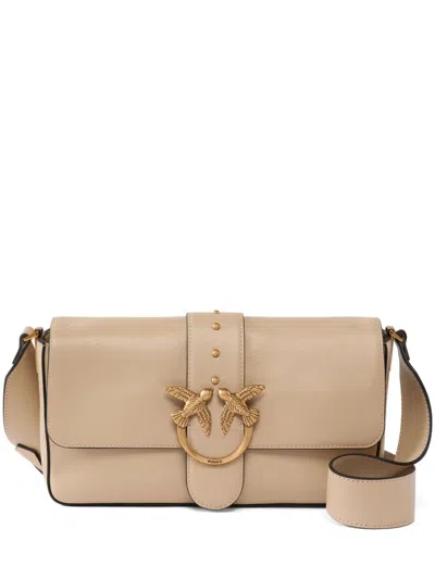 Pinko Love Bag Slouchy Shoulder Bag In Beige