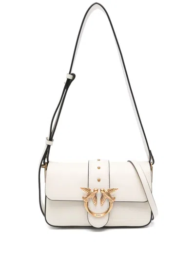 Pinko Love Bag Slouchy Shoulder Bag In White