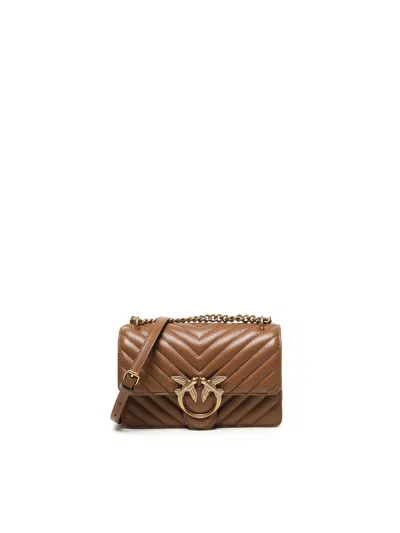 Pinko Love Bag Small Crossbody Bag In Brown