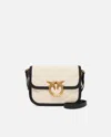 Pinko Love Bag Square Handbag In Canvas And Leather