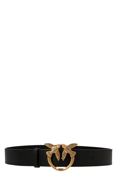 Pinko Love Birds Belt In Brown