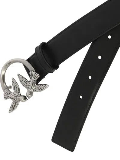Pinko 'love Berry' Belt In Black