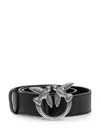 Pinko Love Bird Buckle Belt In Black