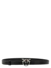 Pinko Ceinture De 3 Cm Avec Boucle Recouverte De Cuir In Black