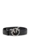 Pinko Love Bird Buckle Belt In Black