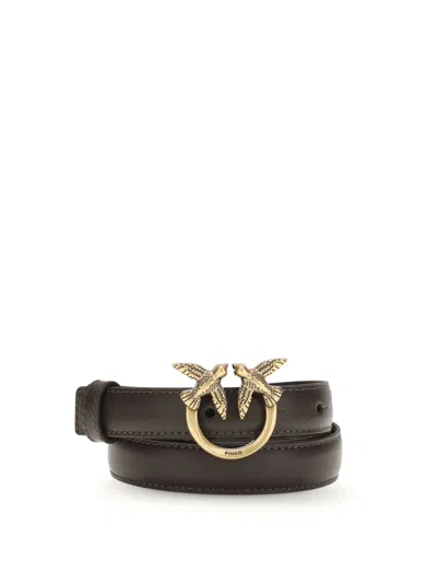 Pinko Love Berry Belt In Black