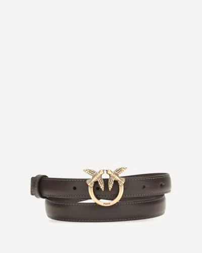 Pinko Love Berry Belt In Brown