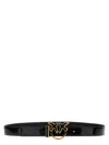 Pinko Fine Ceinture Avec Boucle Love Birds 1 Cm In Nero