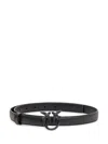 Pinko Ceinture De 3 Cm Avec Boucle Recouverte De Cuir In Nero Block