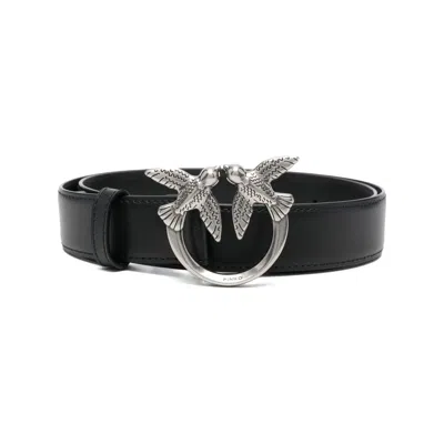 Pinko Love Berry H3 Belt Vitello Seta In Neutral