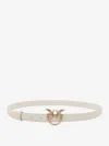 Shop Pinko Love Berry Leather Belt With Love Birds Buckle