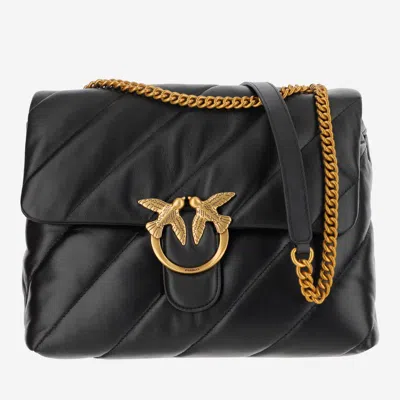 Pinko Love Big Puff Bag In Black