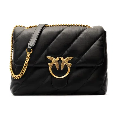 Pinko Love Big Puff Bag In Black