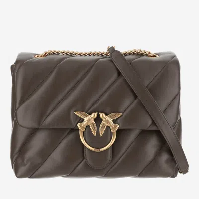 Pinko Love Big Puff Bag In Brown