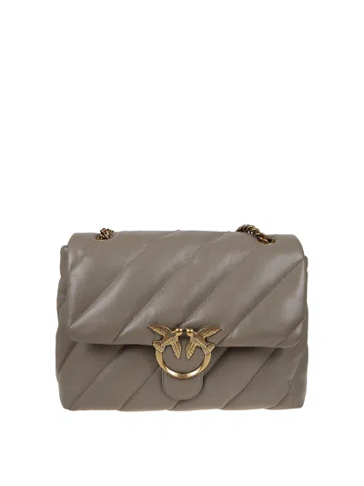 Pinko Love Big Puff Cl Sheep Nappa In Beige