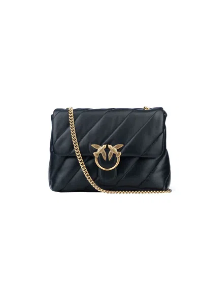 Pinko 'love Big Puff' Crossbody Bag In Black