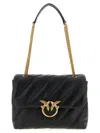 Pinko Love Big Puff Crossbody Bags Black In Black