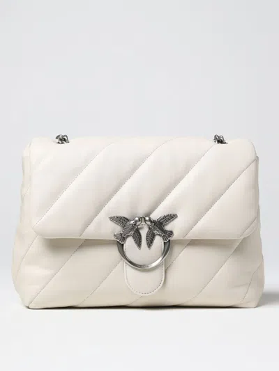 Pinko Love Big Puff Quilted Shoulder Bag In White