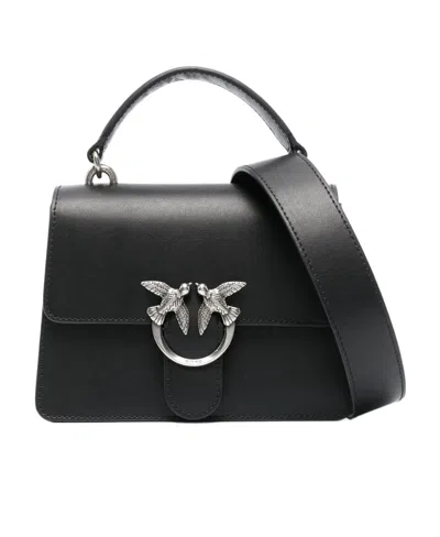 Pinko Love Bird Flip Shoulder Bag In Black