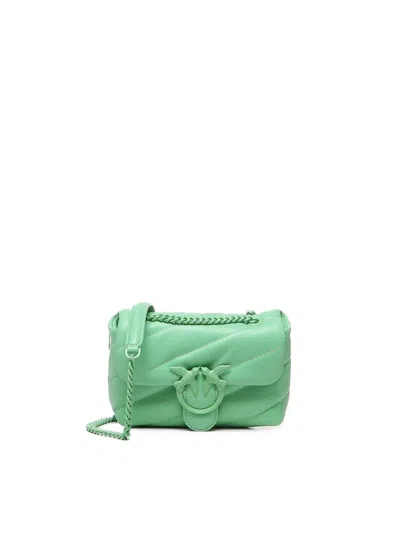 PINKO LOVE BIRD FOLD-OVER MINI CROSSBODY BAG