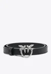Pinko Love Bird Buckle Belt In Black
