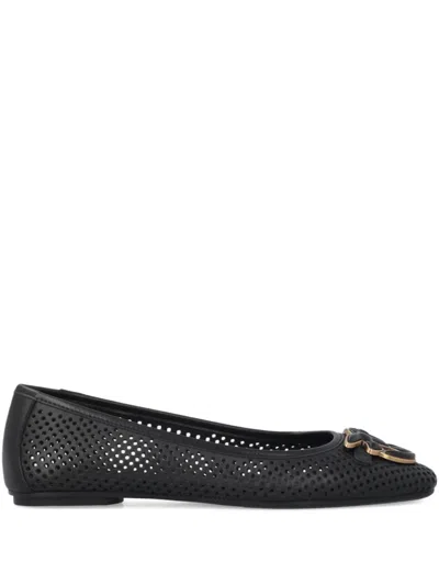 Pinko Love Birds Ballet Flats In Black