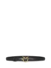Pinko Fine Ceinture Avec Boucle Love Birds 1 Cm In Black